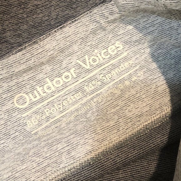 Outdoor Voices Springs 7/8 Leggings gray tri tone S small silver colorblock - Picture 6 of 7